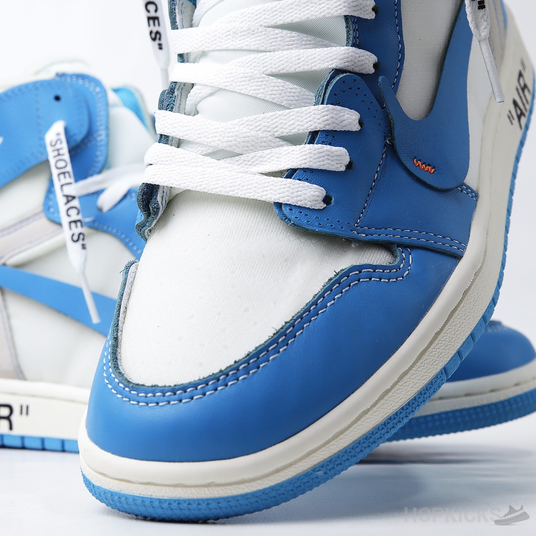 Off White x Air Jordan 1 Retro High University Blue Premium Plus Batch